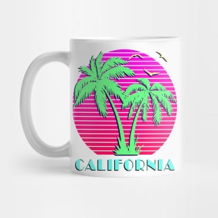 California Palm Trees Sunset Mug